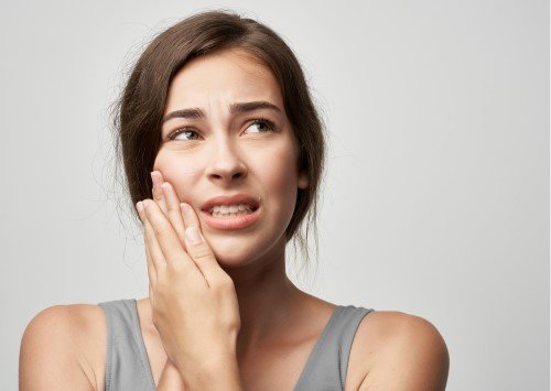 patient having dental pain